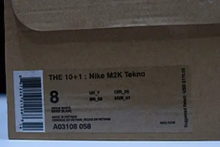 Off-White x nike M2K tekno White, Black & Team Orange A03108 058 Elegant 572 