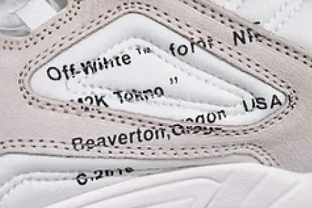 Off-White x nike M2K tekno White, Black & Team Orange A03108 058 Elegant 572 