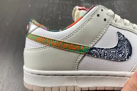 Popular 4200 Nike Dunk Low White Multi-Color Paisley  FN8913-141 