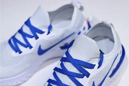 Popular 9300 Nike Epic React Flyknit white blue AQ0067-993 