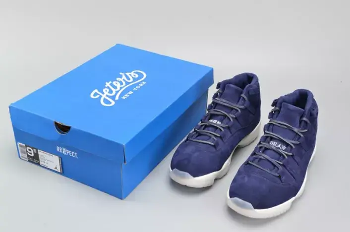 Practical 5411 AIR JORDAN 11 RETRO DEREK JETER NAVY SUEDE 351792-147 