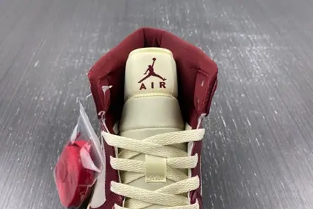 Practical 683 Jordan 1 Mid SE Tiki Leaf Team Red (Women's)  DZ2820-601 