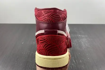 Practical 683 Jordan 1 Mid SE Tiki Leaf Team Red (Women's)  DZ2820-601 