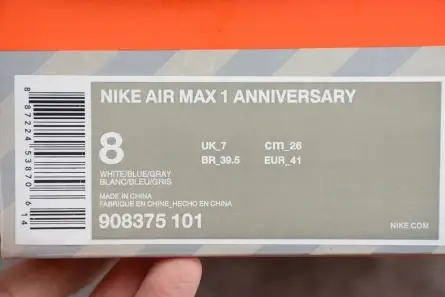 Practical 925 NIKE AIR MAX 1 ANNIVERSARY - 908375-101 