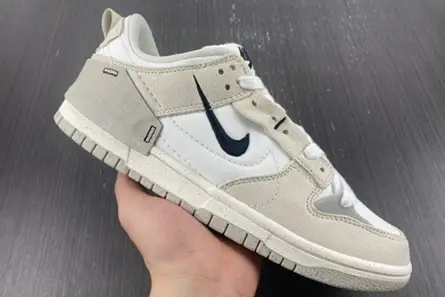 Practical 9942 Nike Dunk Low Disrupt 2 Pale Ivory Black (W) DH4402-101 
