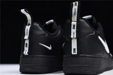 Refined 3017 Air Force 1 Low Utility Black White - AJ7747-001 