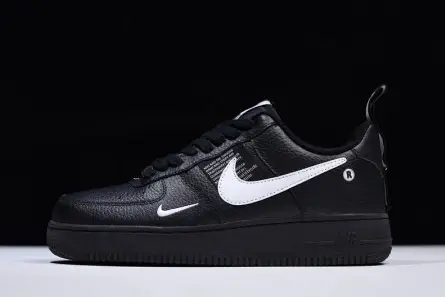 Refined 3017 Air Force 1 Low Utility Black White - AJ7747-001 