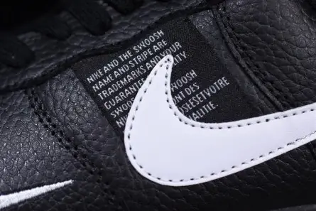 Refined 3017 Air Force 1 Low Utility Black White - AJ7747-001 