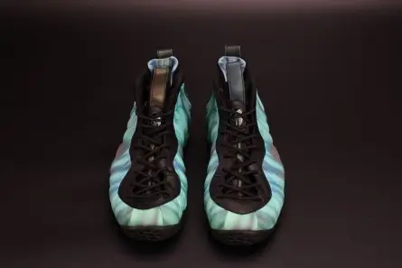 Refined 3470 Nike Air Foamposite One "Northern Lights" Black Green mens 840559-001 