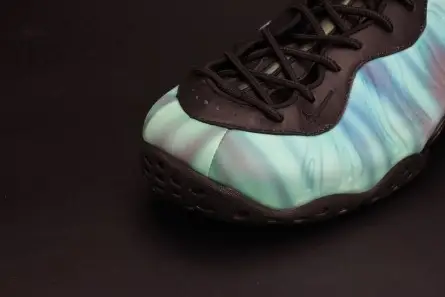 Refined 3470 Nike Air Foamposite One "Northern Lights" Black Green mens 840559-001 