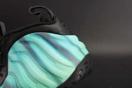 Refined 3470 Nike Air Foamposite One "Northern Lights" Black Green mens 840559-001 