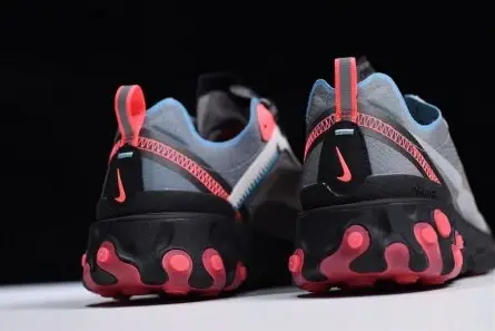 Resilient 8825 Nike React Element 87 Blue Chill Solar Red AQ1090-006 