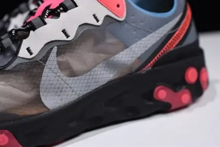 Resilient 8825 Nike React Element 87 Blue Chill Solar Red AQ1090-006 