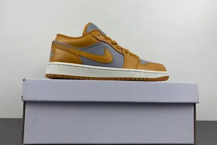 Resilient 9217 Air Jordan 1 Low Cement Grey Chutney (Women's)  DC0774-020 
