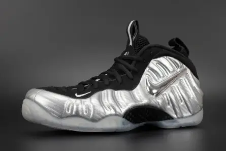 SmartChoice 5109 Nike Air Foamposite Pro PRM "Silver Surfer" metallic silver mens 616750-004 