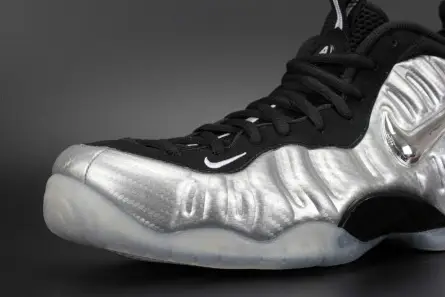 SmartChoice 5109 Nike Air Foamposite Pro PRM "Silver Surfer" metallic silver mens 616750-004 