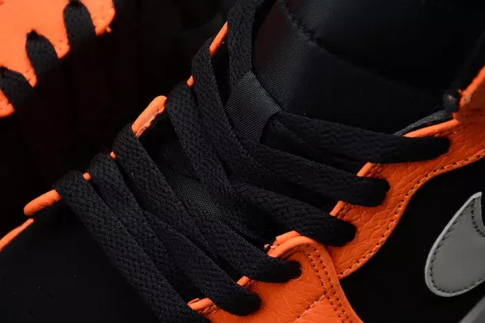 Soft 1505 Air Jordan 1 Mid Black Orange 554724-062 