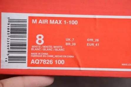 Sophisticated 1709 Nike Air Max 1-100 Triple White AQ7826-100 