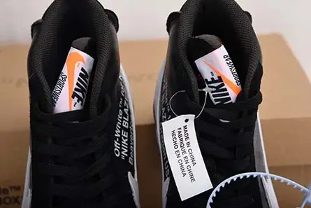 StreetReady 1866 Off-White Nike Blazer Black AA3832-001 