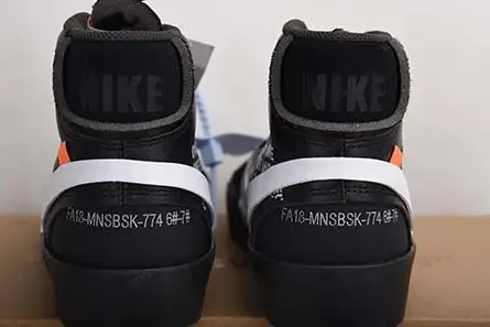 StreetReady 1866 Off-White Nike Blazer Black AA3832-001  FDBD1083
