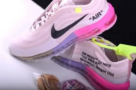 StreetReady 7072 Off-White Nike Air Max 97 Rose AJ4585-600 