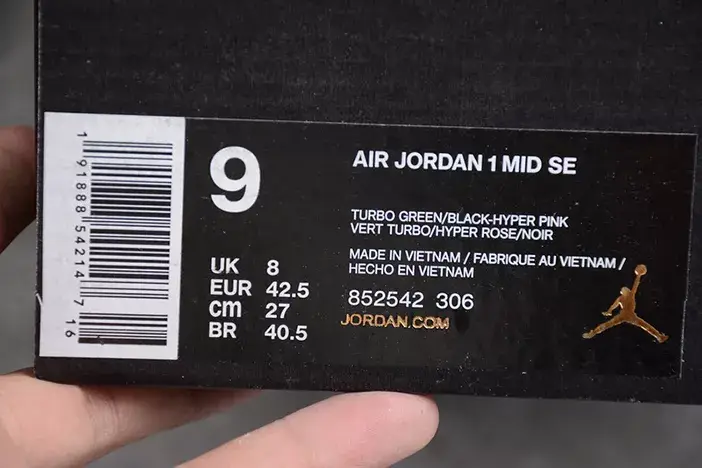 Stylish 3504 Air Jordan 1 Mid South Beach 852542-306 