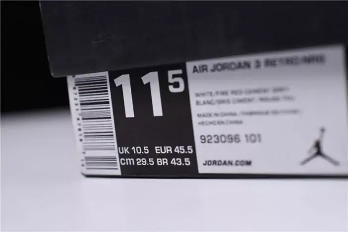 Stylish 5977 AIR JORDAN 3 RETRO NRG "FREE THROW LINE" white mens 923096-101 