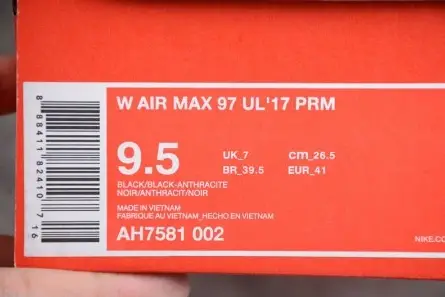 TopPick 5337 Air Max 97 Ul'17 Prm "triple Black" - Nike - AH7581-002 
