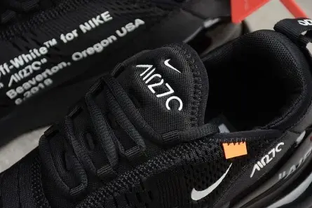 TopPick 5840 Off-White X Nike Air Max 270 'Black' AA8058-001 