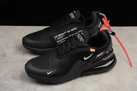 TopPick 5840 Off-White X Nike Air Max 270 'Black' AA8058-001 