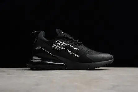 TopPick 5840 Off-White X Nike Air Max 270 'Black' AA8058-001 