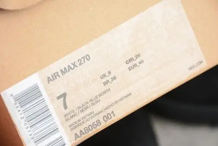 TopPick 5840 Off-White X Nike Air Max 270 'Black' AA8058-001 