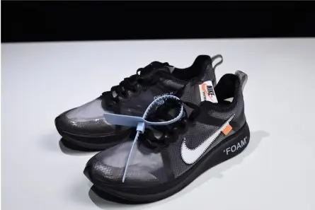 TopPick 8596 Off-White Nike Zoom Fly Black AJ4588-001 