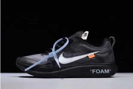 TopPick 8596 Off-White Nike Zoom Fly Black AJ4588-001  FFFAD619