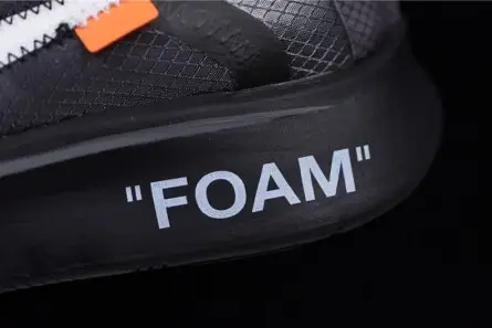 TopPick 8596 Off-White Nike Zoom Fly Black AJ4588-001 