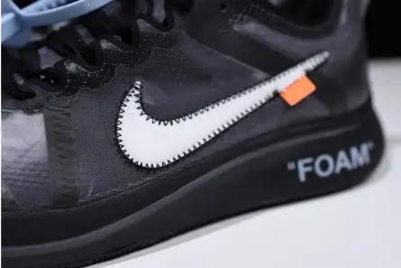TopPick 8596 Off-White Nike Zoom Fly Black AJ4588-001 