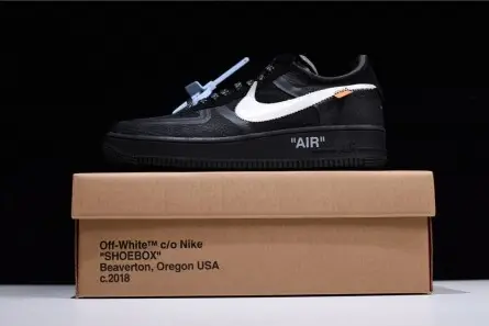 Trendy 3844 Off-White Nike Air Force 1 Black AO4606-001 