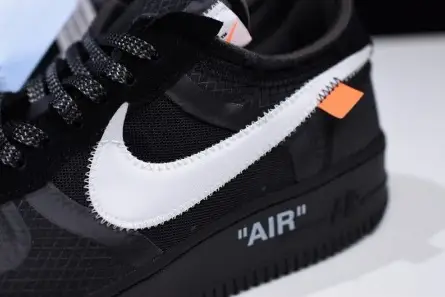 Trendy 3844 Off-White Nike Air Force 1 Black AO4606-001 