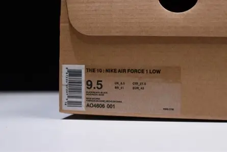 Trendy 3844 Off-White Nike Air Force 1 Black AO4606-001 