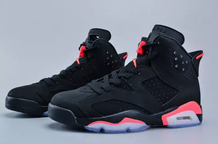 Trendy 5627 Jordan 6 Retro Infrared Black 384664-023 