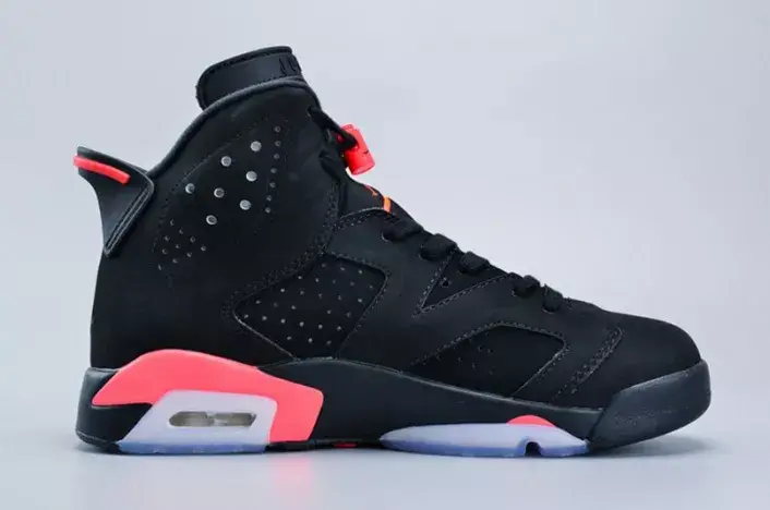 Trendy 5627 Jordan 6 Retro Infrared Black 384664-023 