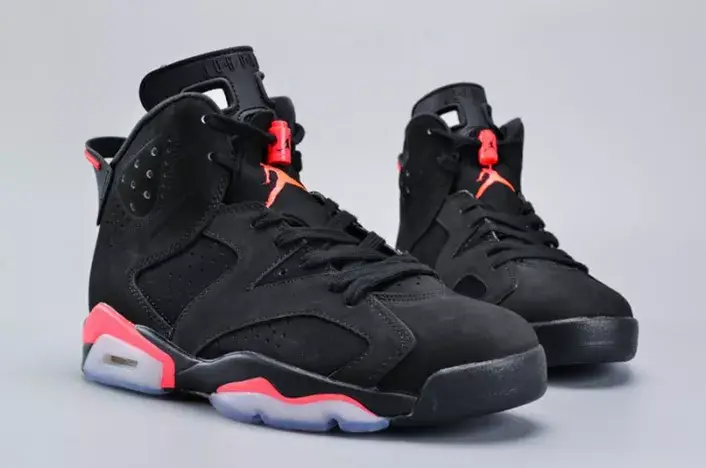 Trendy 5627 Jordan 6 Retro Infrared Black 384664-023 