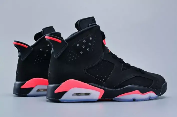 Trendy 5627 Jordan 6 Retro Infrared Black 384664-023 
