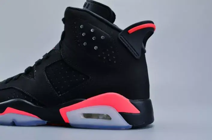 Trendy 5627 Jordan 6 Retro Infrared Black 384664-023 