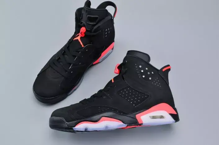 Trendy 5627 Jordan 6 Retro Infrared Black 384664-023 
