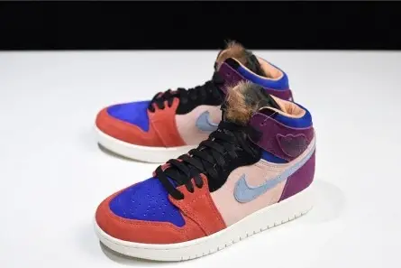 Trendy 5854 Aleali May Air Jordan 1 Viotech Fur Tongues BV2613-600 