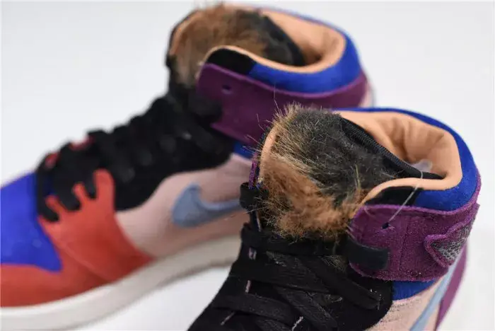 Trendy 5854 Aleali May Air Jordan 1 Viotech Fur Tongues BV2613-600 
