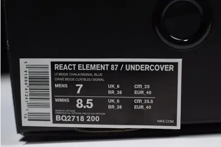 Undercover x React Element 87 'Light Beige' - Nike - BQ2718 -200 Soft 9111 