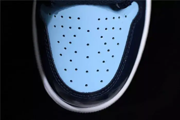 Unique 5415 Air Jordan 1 UNC Blue Chill Patent   Leather CD0461-401 