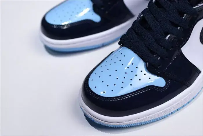 Unique 5415 Air Jordan 1 UNC Blue Chill Patent   Leather CD0461-401 